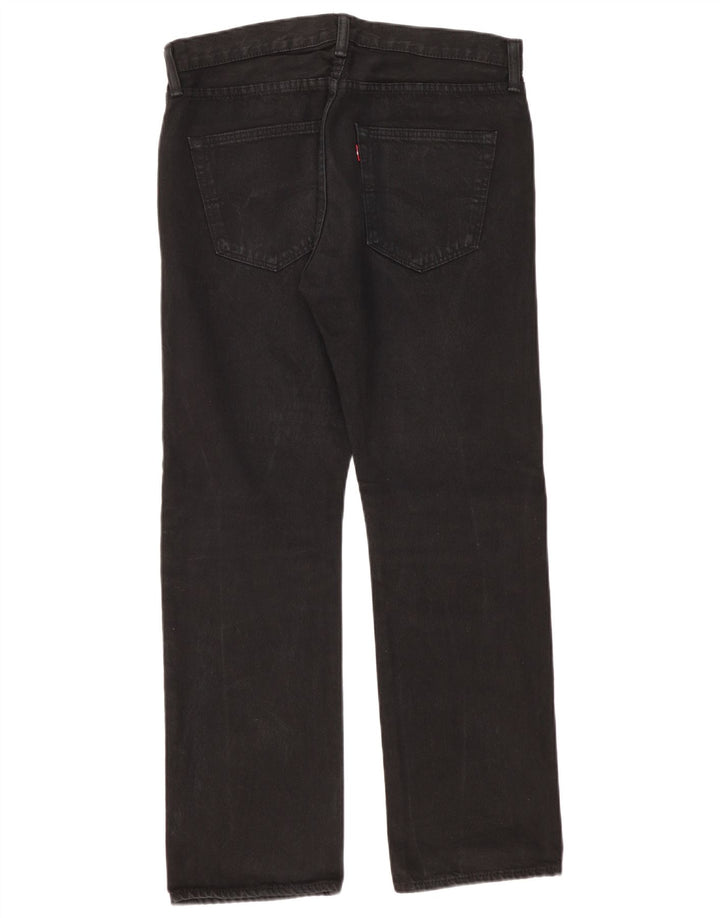 Jeans dritti da uomo Levi's W32 L30 cotone nero