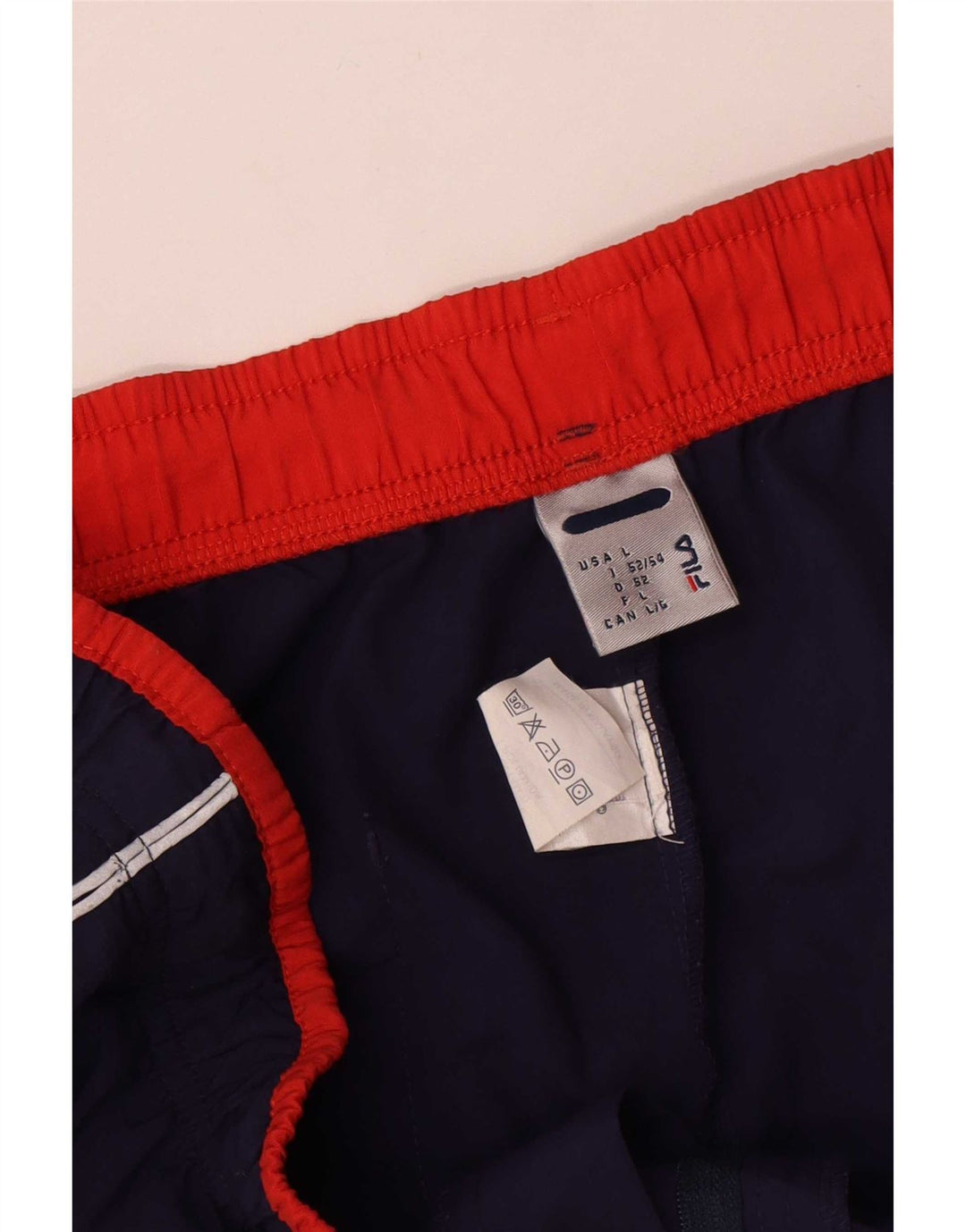 Pantaloni da tuta da uomo Fila Large in poliammide blu navy