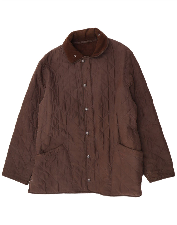 Giacca trapuntata da uomo Barbour UK 44 2XL Poliestere marrone