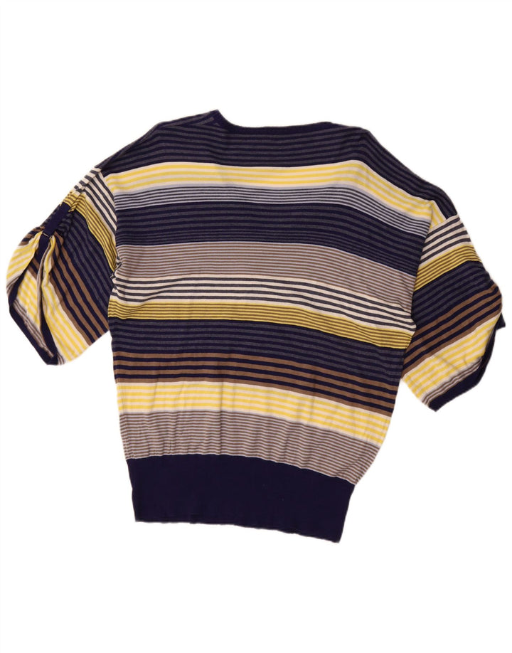 Maglione da donna con scollo a V autografo Marks & Spencer UK 20 2XL Blu navy