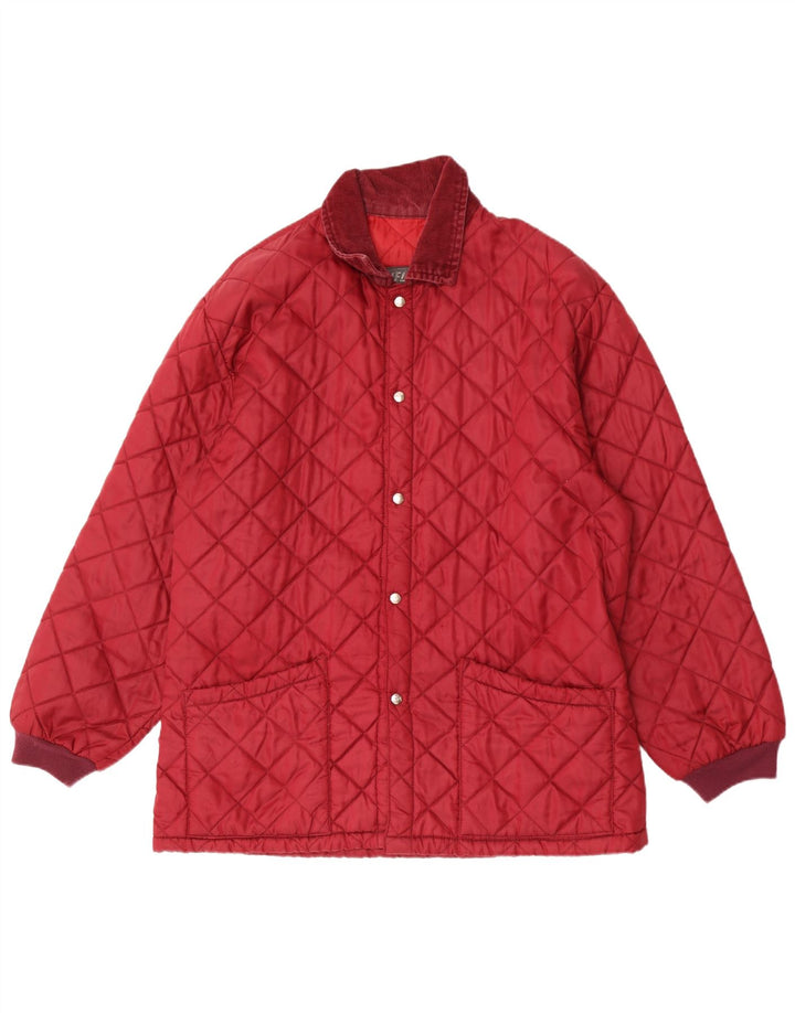 Giacca trapuntata da uomo Rifle UK 40 Large Rossa