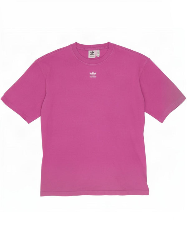 T-shirt oversize da donna Adidas UK 4/6 XS cotone viola