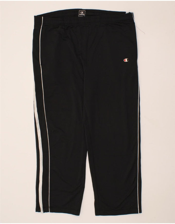 CHAMPION Mens Tracksuit Trousers Medium  Black Polyester Vintage Champion and Second-Hand Champion from Messina Hembry 