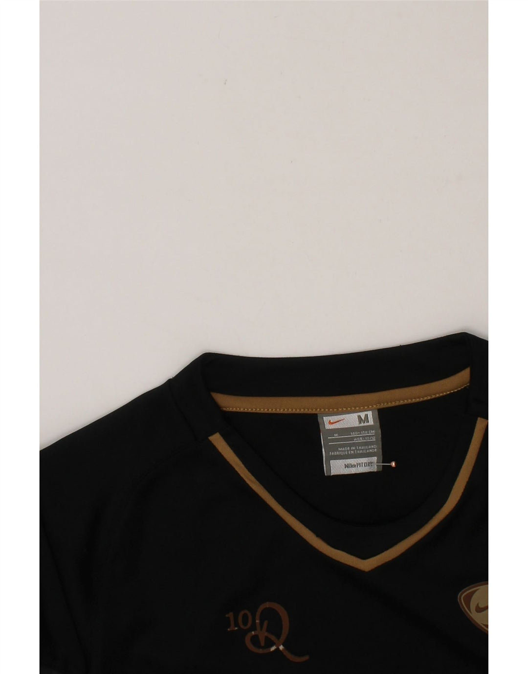 NIKE Boys T-Shirt Top 10-11 Years Medium Black Polyester Vintage Nike and Second-Hand Nike from Messina Hembry 