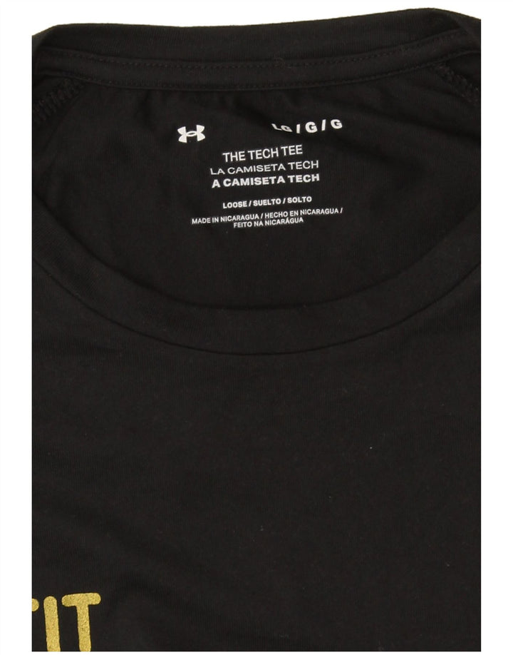 T-shirt grafica da uomo Under Armour grande nera