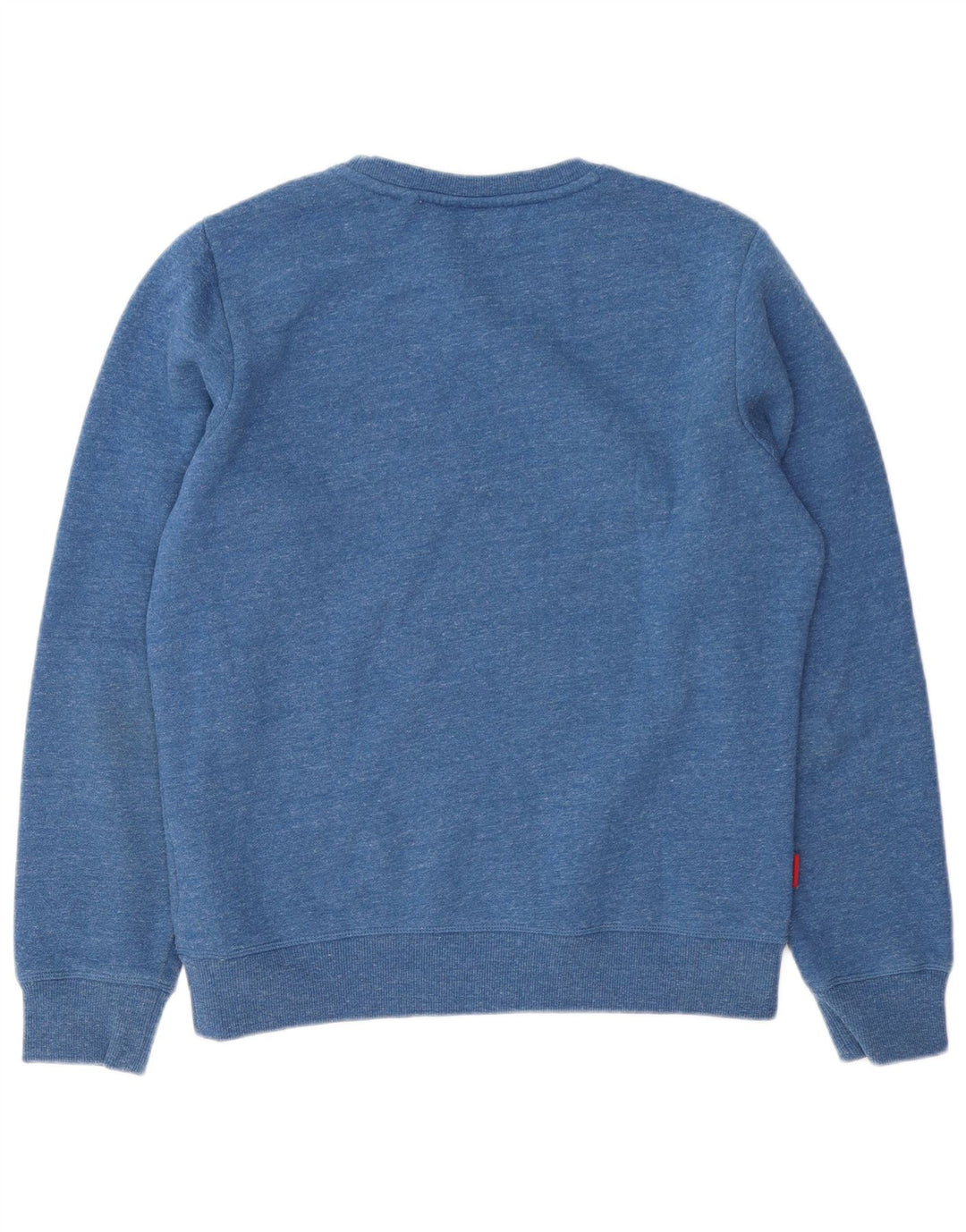 Felpa da uomo Superdry Maglione grande cotone chiazzato blu