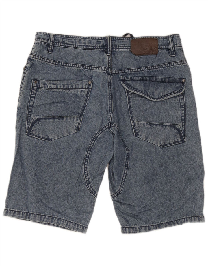 Pantaloncini di jeans da uomo Dkny W31 cotone blu medio