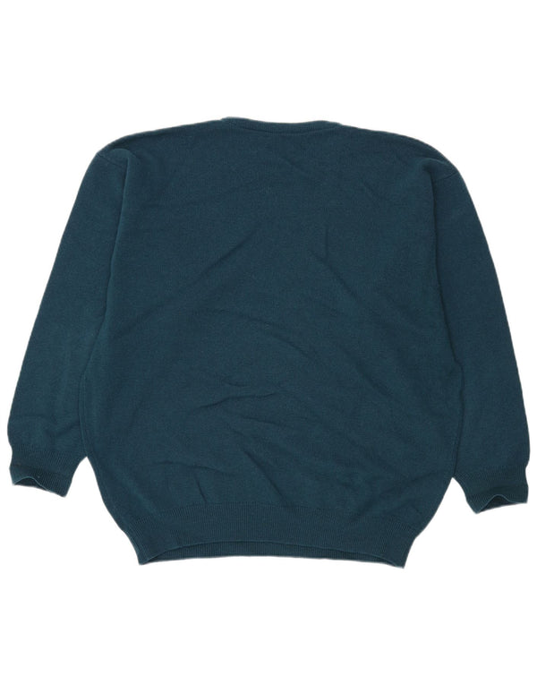 Maglione da uomo girocollo Pringle in lana vergine verde medio