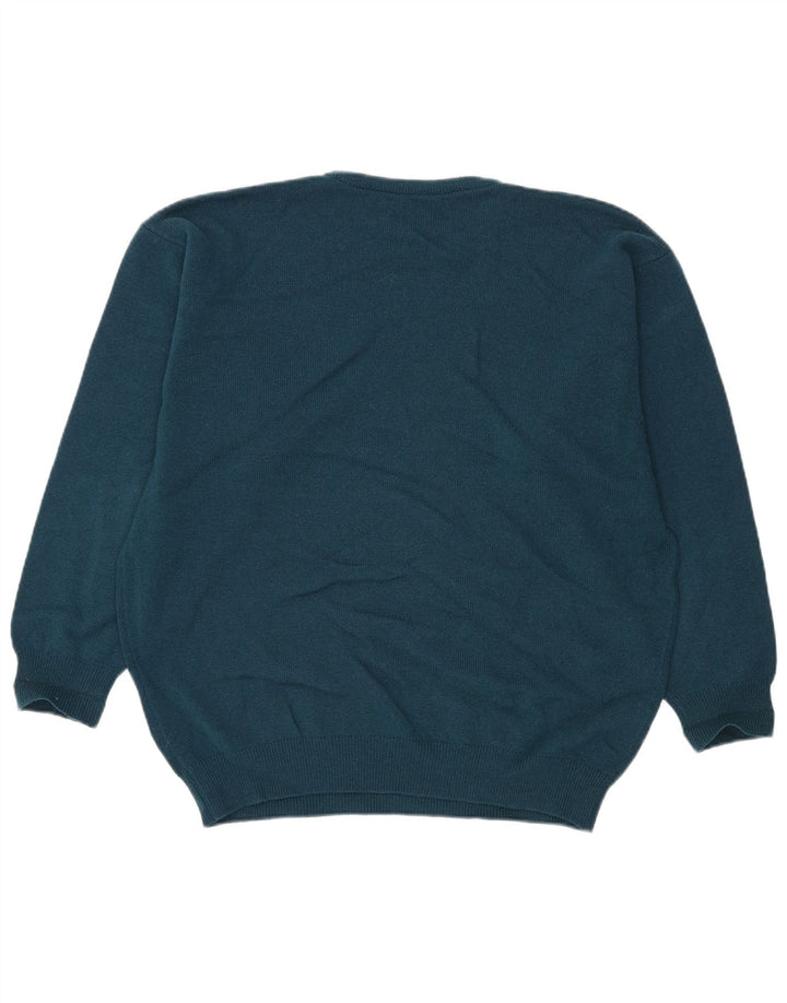Maglione da uomo girocollo Pringle in lana vergine verde medio