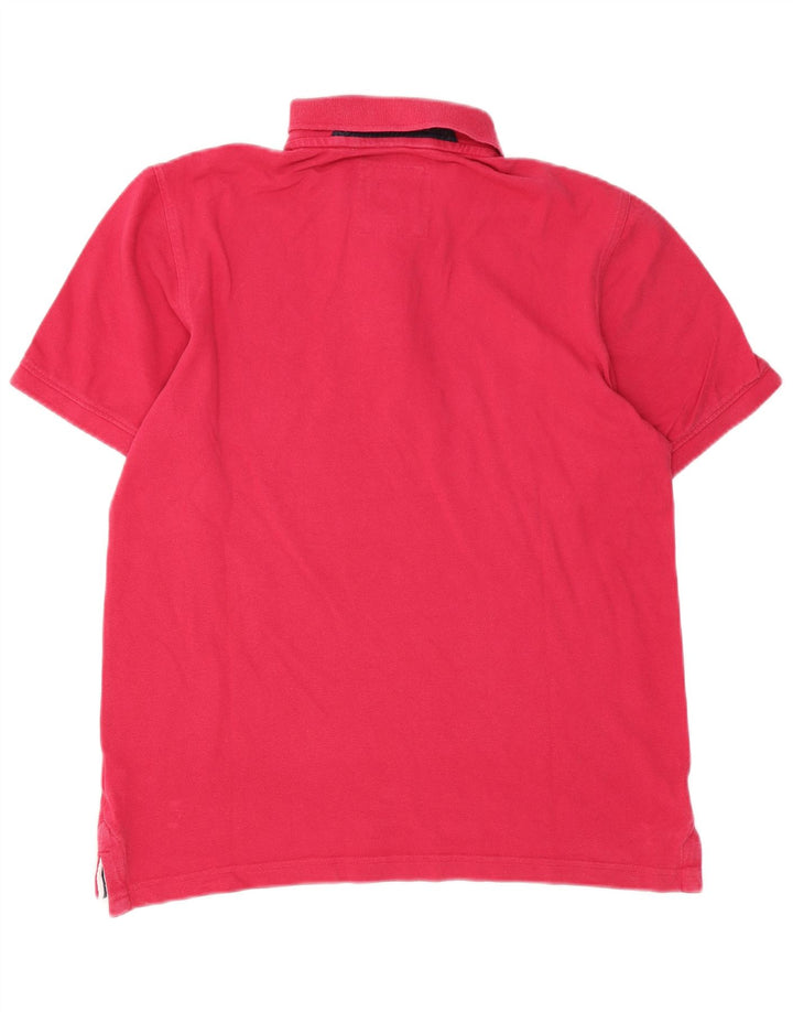 Crew Clothing Polo da uomo in cotone rosa medio