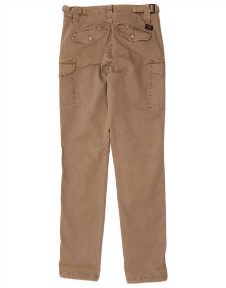 Pantaloni cargo slim da uomo Blauer W28 L32 in cotone beige