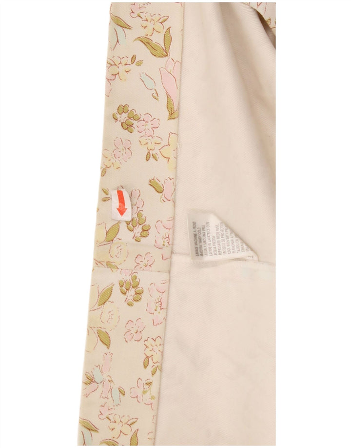 Minigonna da donna CACHAREL W30 cotone floreale bianco sporco medio