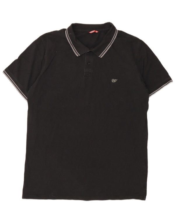Polo da uomo Carrera 2XL cotone nero
