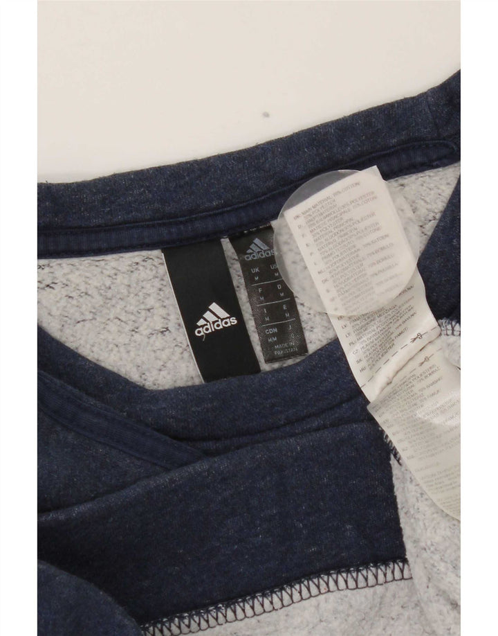 Felpa da uomo Adidas maglione medio blu navy in cotone