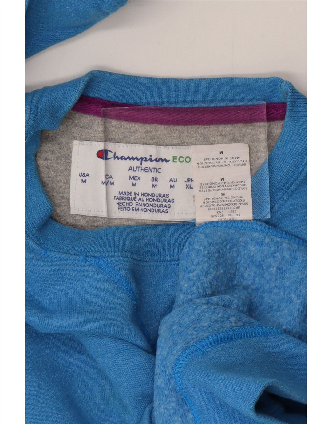 Felpa da donna CHAMPION Maglione UK 14 Cotone blu medio