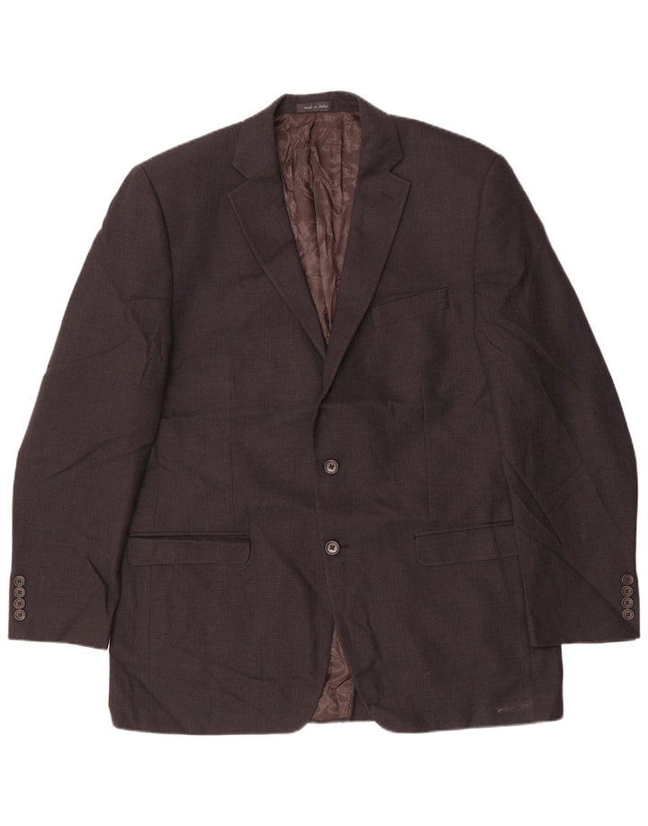 Giacca blazer a 2 bottoni lunga da uomo Ralph Lauren UK 40 grande grigia
