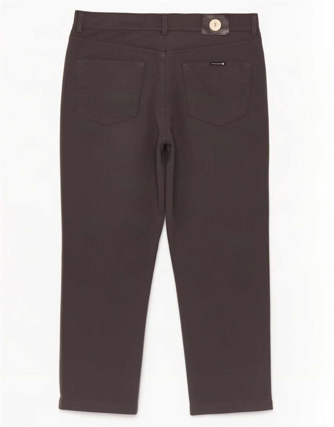 Pantaloni Casual Dritti Uomo Trussardi W36 L30 Poliestere Grigio