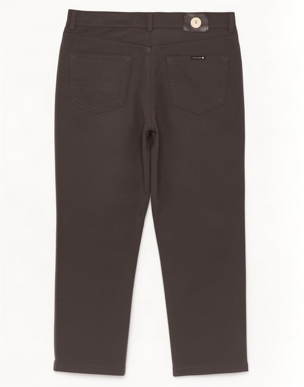 Pantaloni Casual Dritti Uomo Trussardi W36 L30 Poliestere Grigio