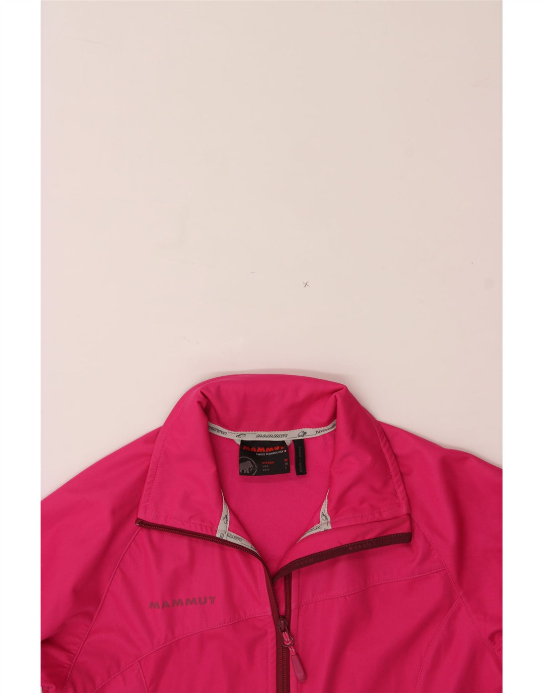 MAMMUT Womens Tracksuit Top Jacket UK 14 Medium Pink Polyester Vintage Mammut and Second-Hand Mammut from Messina Hembry 