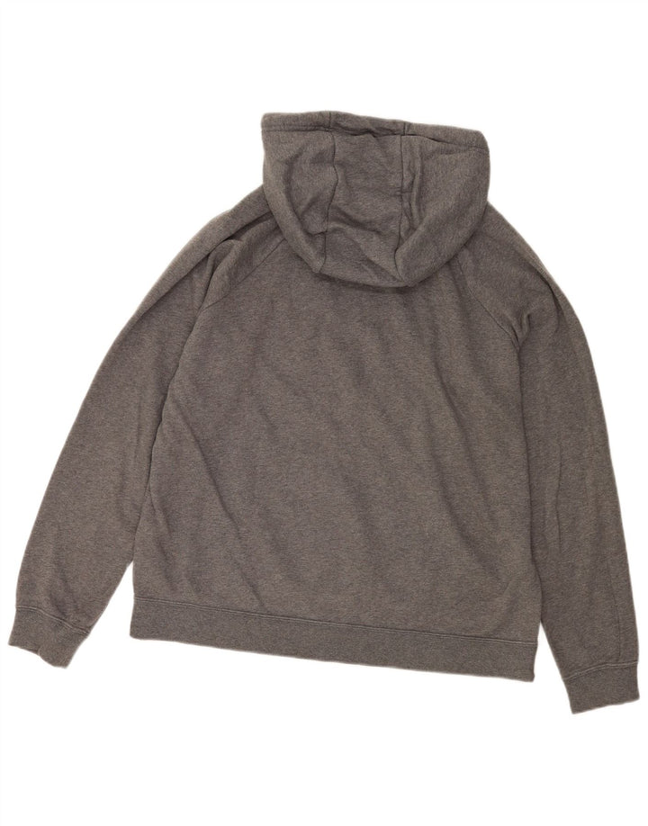 Felpa con cappuccio oversize da donna NIKE UK 16 Large in cotone grigio