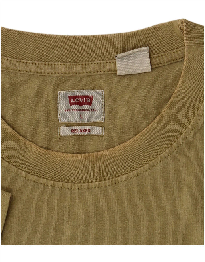 T-shirt Levi's da uomo dalla vestibilità comoda, taglia grande, color kaki