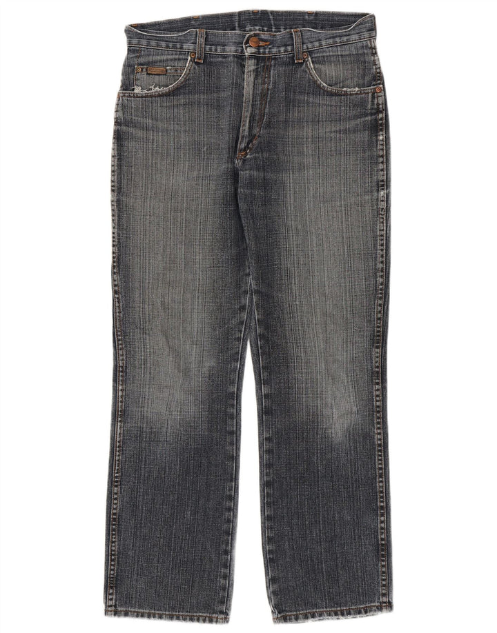 Jeans dritti da uomo Wrangler vestibilità regolare W34 L32 cotone blu