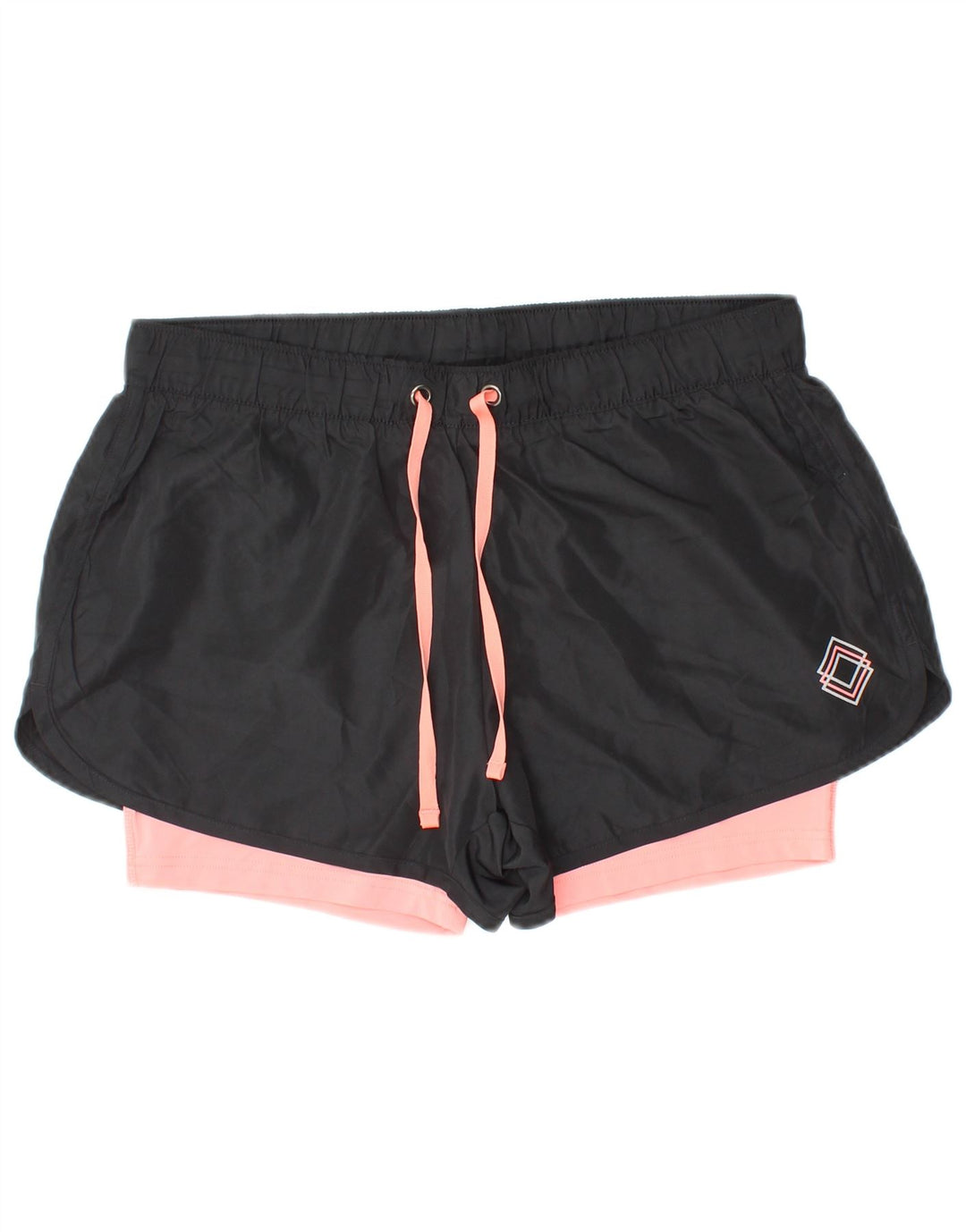 Pantaloncini sportivi da donna CRIVIT UK 14/16 Poliestere color block medio nero