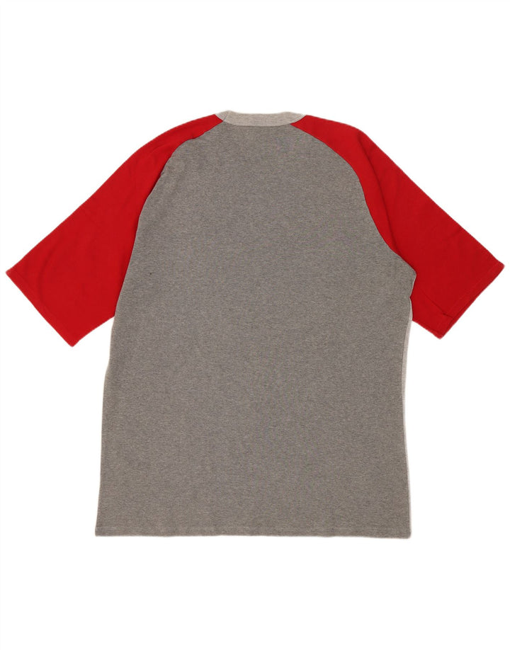 T-shirt da uomo BENETTON Top grigio medio color block