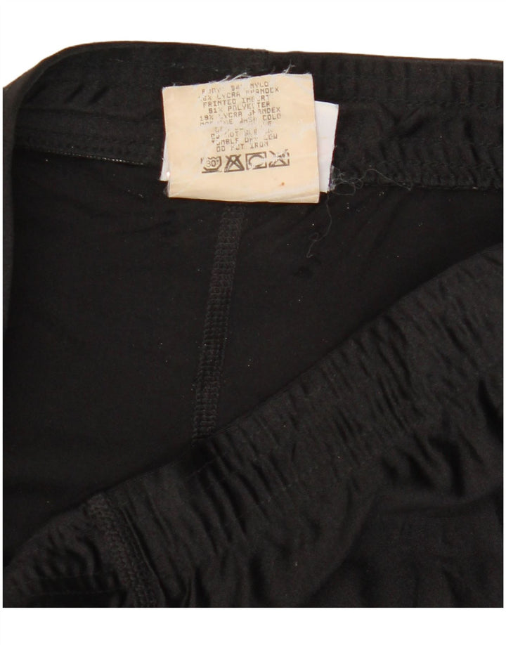 Leggings Reebok da donna UK 12 Medium Black Poliestere Colourblock