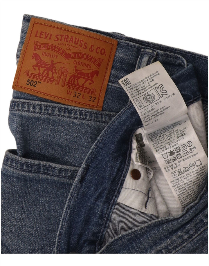 Levi's Uomo 502 Jeans affusolati W32 L28 Cotone blu