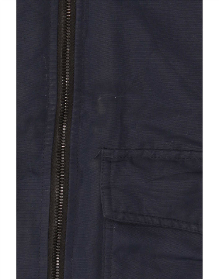 Cappotto imbottito con cappuccio Jack & Jones per ragazzi 13-14 anni in poliestere blu navy