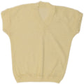 VINTAGE Womens Vest Tank Top UK 14 Medium Yellow Vintage Vintage and Second-Hand Vintage from Messina Hembry 