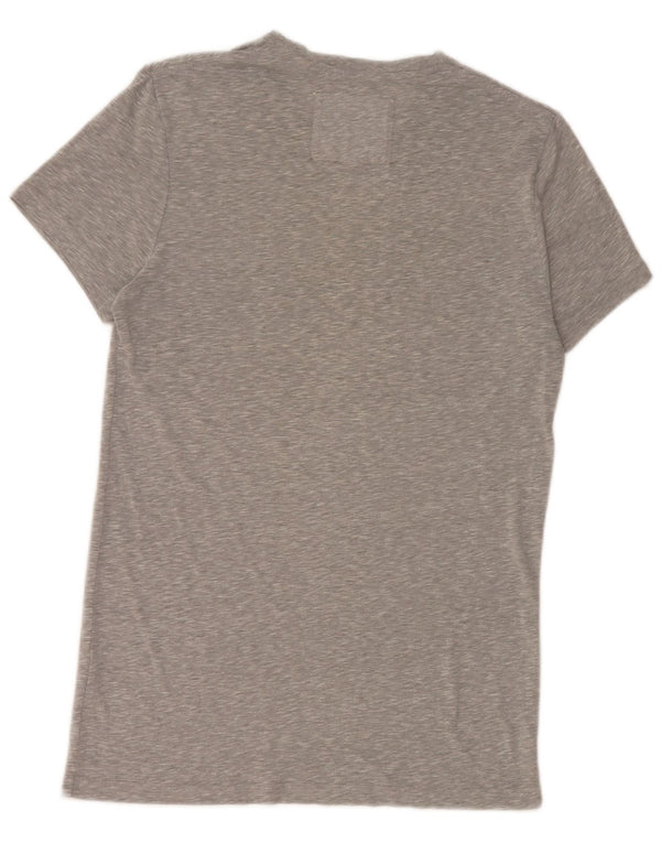T-shirt da uomo Jack Wills Top in cotone chiazzato grigio piccolo