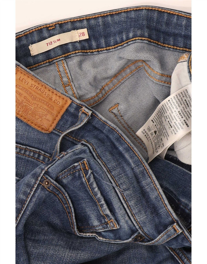 Jeans Levi's 712 Slim da donna W28 L32 Lyocell blu