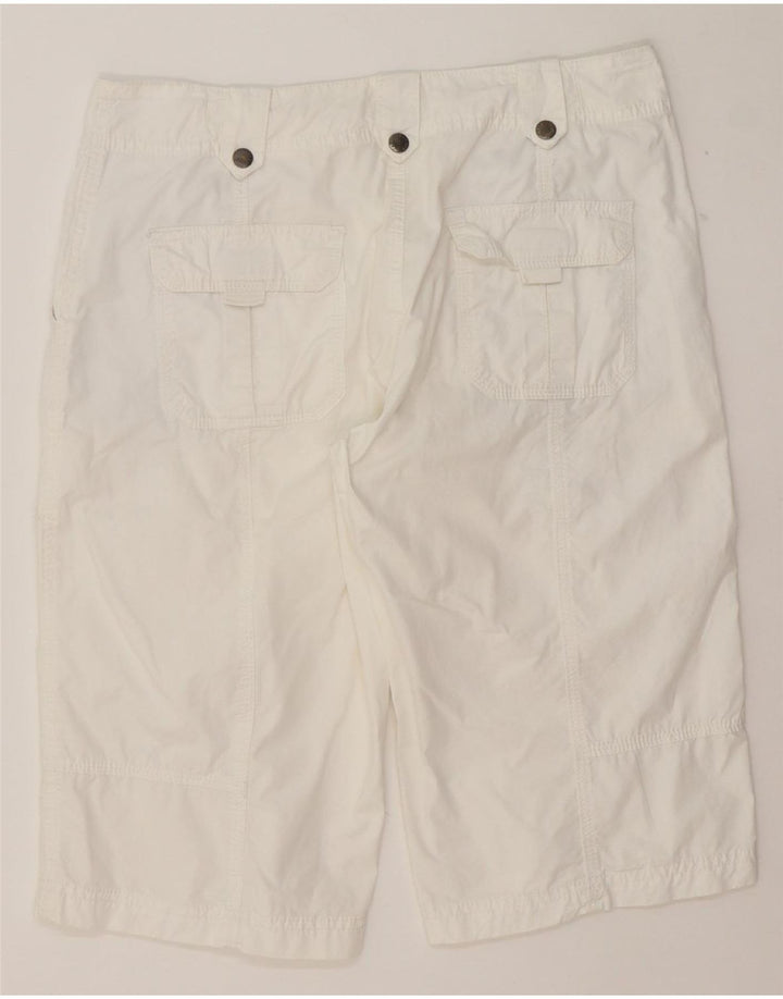SHAMP Womens Cargo Shorts EU 40 Medium W34 White Cotton Vintage Shamp and Second-Hand Shamp from Messina Hembry 