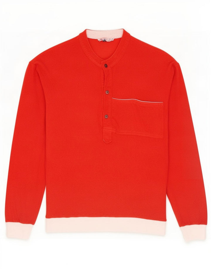 Maglia Colmar Uomo Manica Lunga IT 50 Rosso Medio Colorblock Cotone