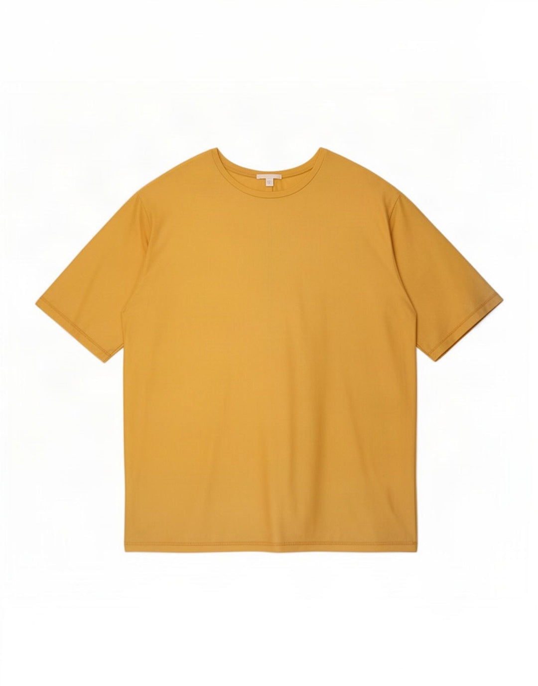 T-shirt da uomo Cos Top grande in cotone giallo