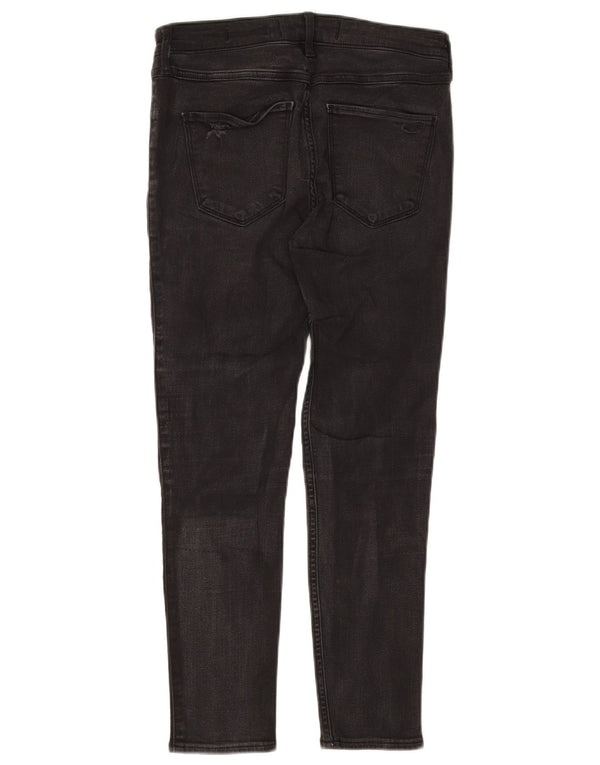 Jeans skinny con gambali a vita alta Hollister da donna US 9 medi W29 L26 neri