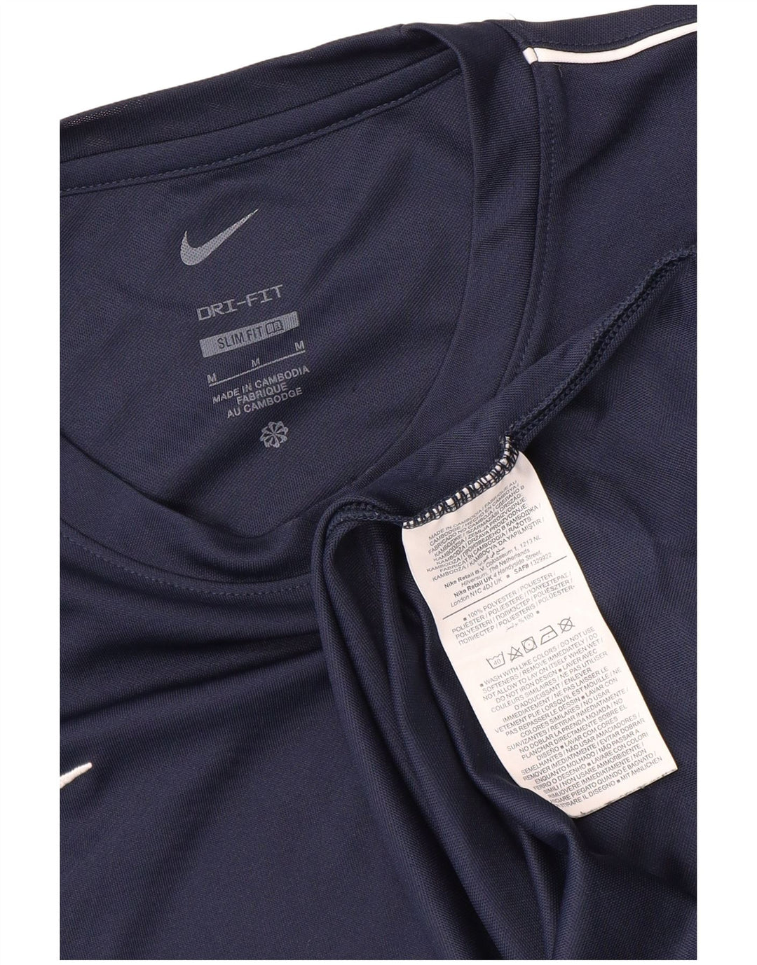 T-shirt grafica Nike Washington Slim Fit da uomo, colore blu navy medio