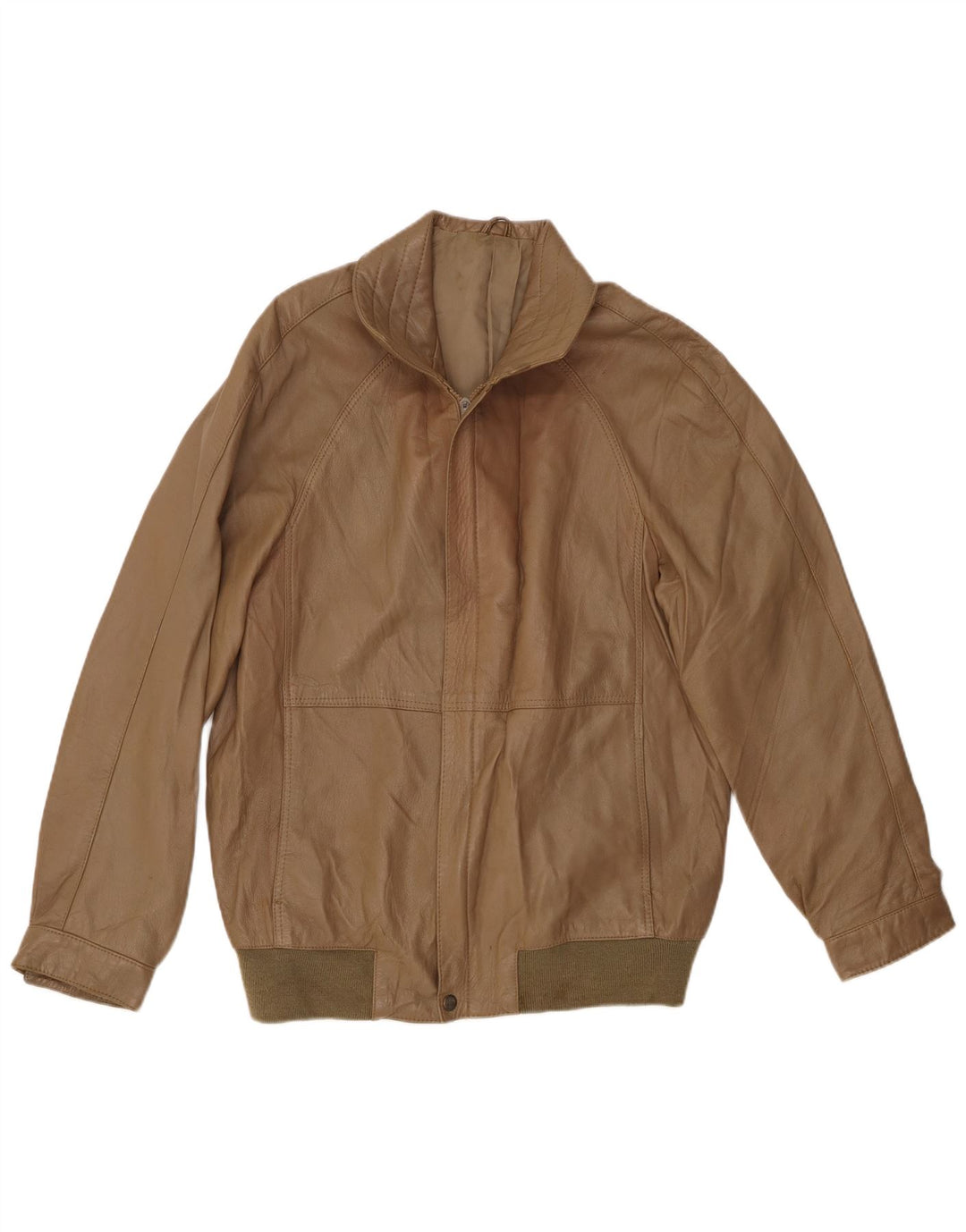 Giacca in pelle da uomo VINTAGE UK 38 Pelle marrone medio