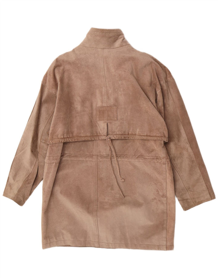 Soprabito in pelle scamosciata da donna Bagatelle US 10 grande in pelle marrone