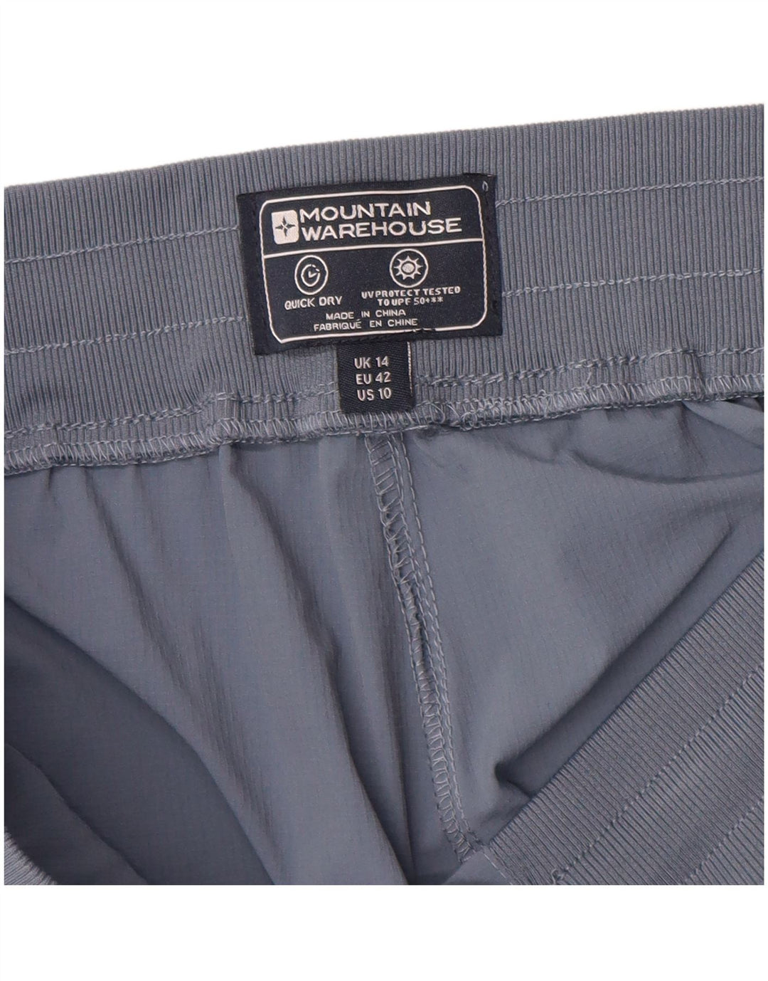 Pantaloni Capri da donna Mountain Warehouse UK 14 Large W32 L23 Blu Poliammide