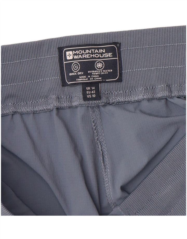 Pantaloni Capri da donna Mountain Warehouse UK 14 Large W32 L23 Blu Poliammide