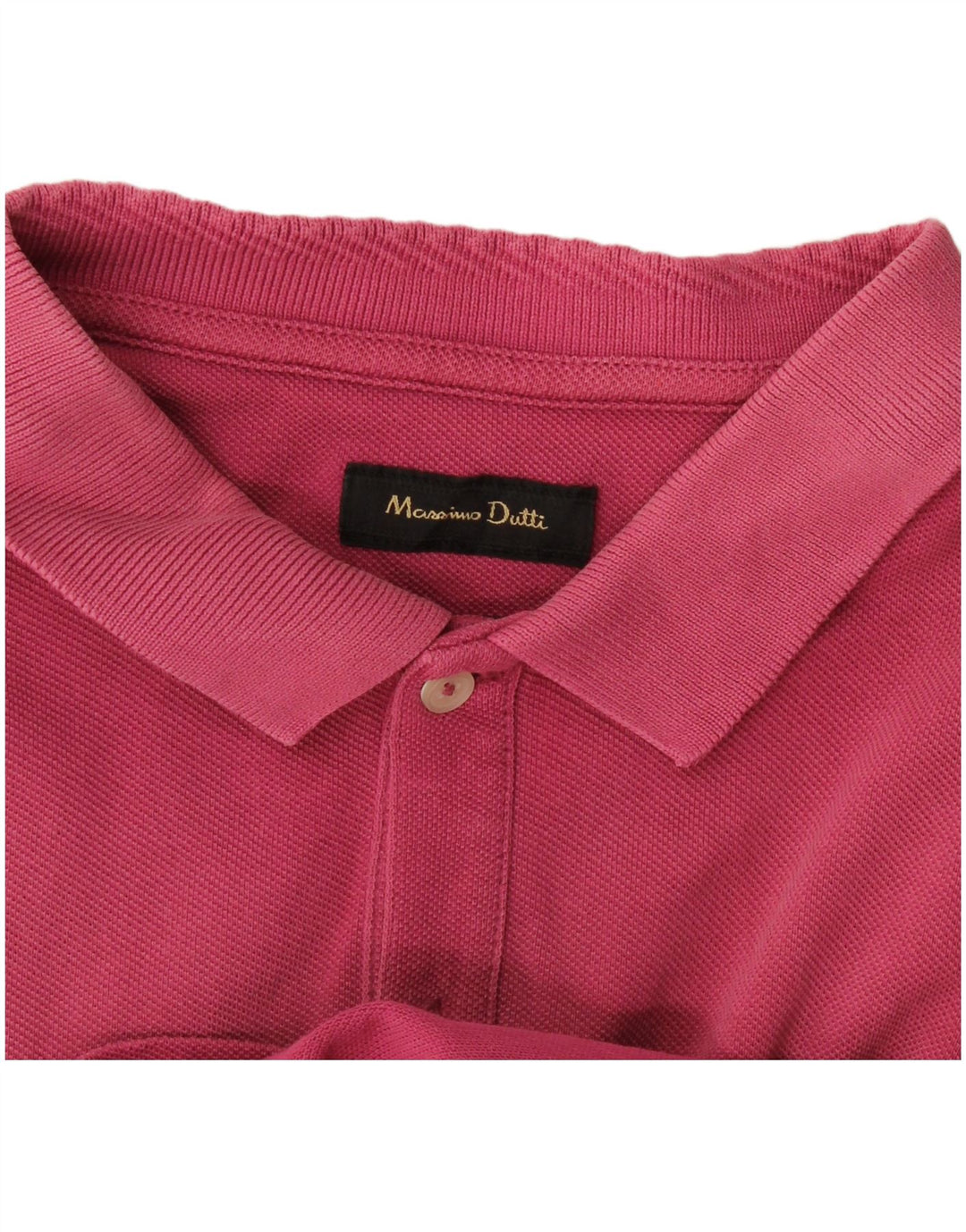 Polo da uomo Massimo Dutti rosa medio
