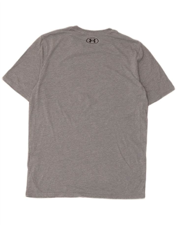 T-shirt da uomo Under Armour Top Small in cotone grigio