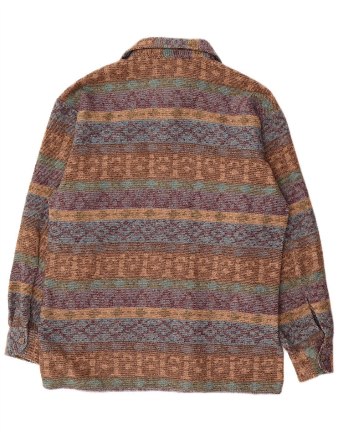 Camicia in flanella da uomo Club D'Amingo taglia 38/40 Fair Isle medio multicolore