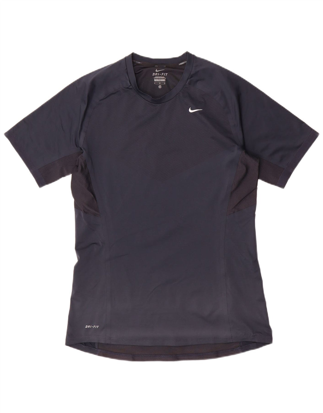 T-shirt da donna Nike Dri Fit Top UK 14 Medium Navy Blue Colourblock