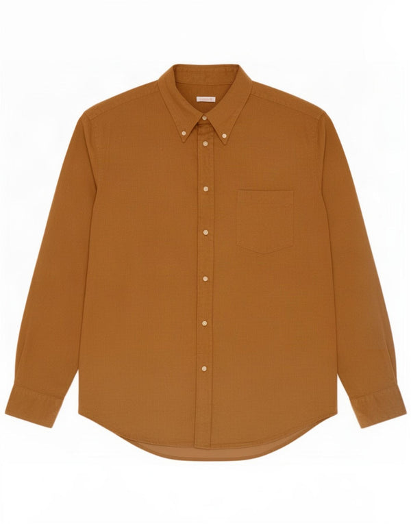 Camicia da uomo in velluto a coste Danilo Trevigliani XL in cotone beige