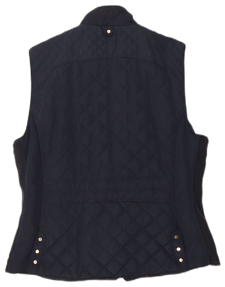 Gilet trapuntato da donna Zara UK 18 XL poliestere blu navy