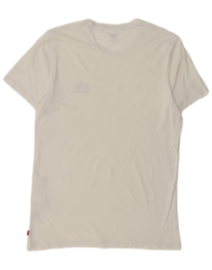 T-shirt da uomo Levi's Top Large in cotone bianco